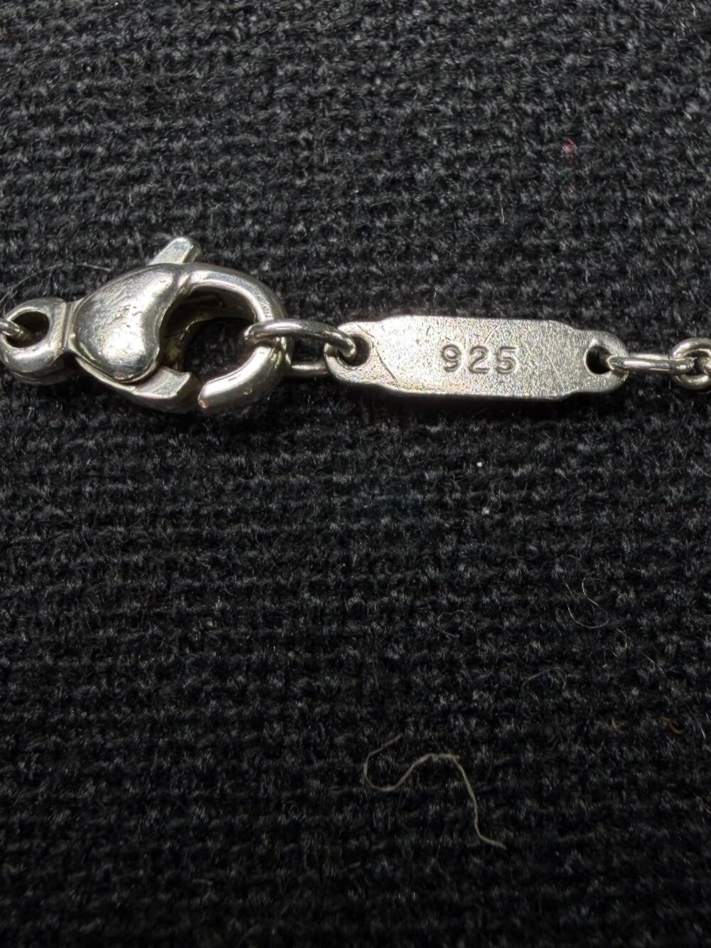 TIFFANY and CO 1837 Sterling Silver 925 18" Bar Pendant Necklace Vintage - Picture 9 of 13